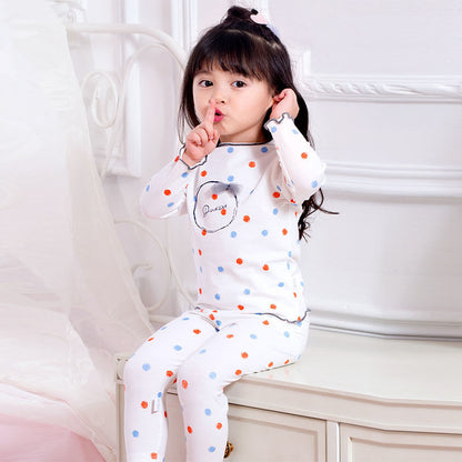 Children's Autumn Clothes Long Pants Suit Pure Cotton