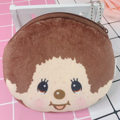 Cartoon Female Cute Student Portable Mini Plush Earphone Key Coin Purse