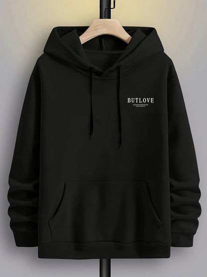 Men's Casual Fleece-lined Hoodie