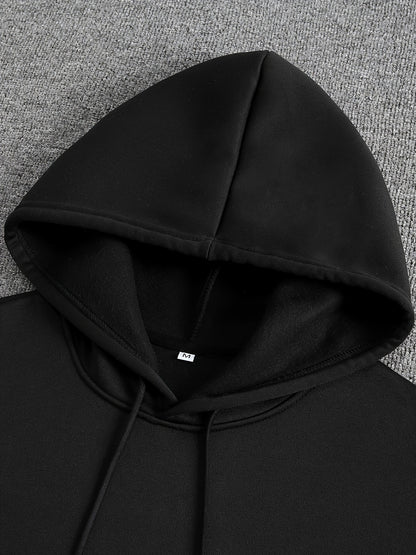 Men's Casual Fleece-lined Hoodie