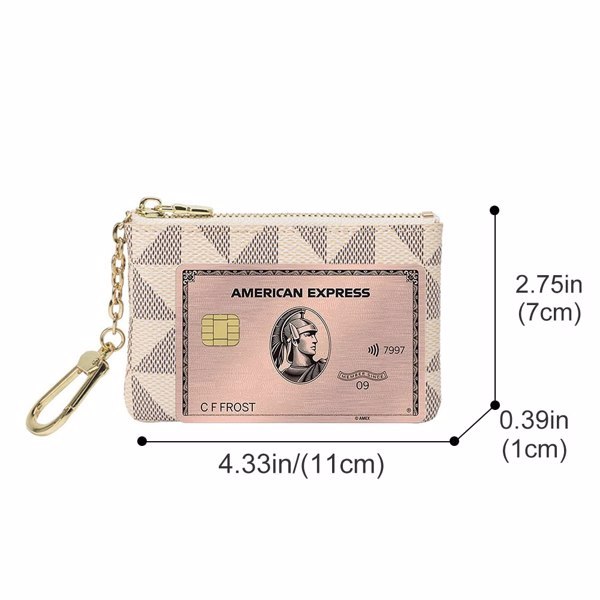 Mini Wallet With Key Ring Zipper Men's And Women's Fashion Bag Pendant Leather Classic Handbag  - Not Shipped On Weekends, Banned On Amazon