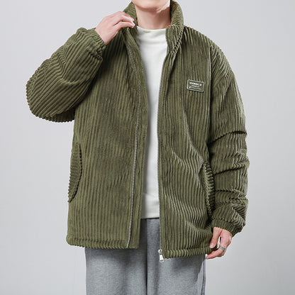 Corduroy Cotton-padded Jacket High-grade Coat